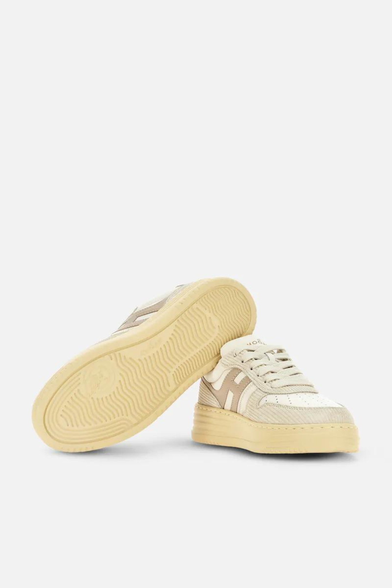 Hogan H630 Low in Ivory Velvet Women-4