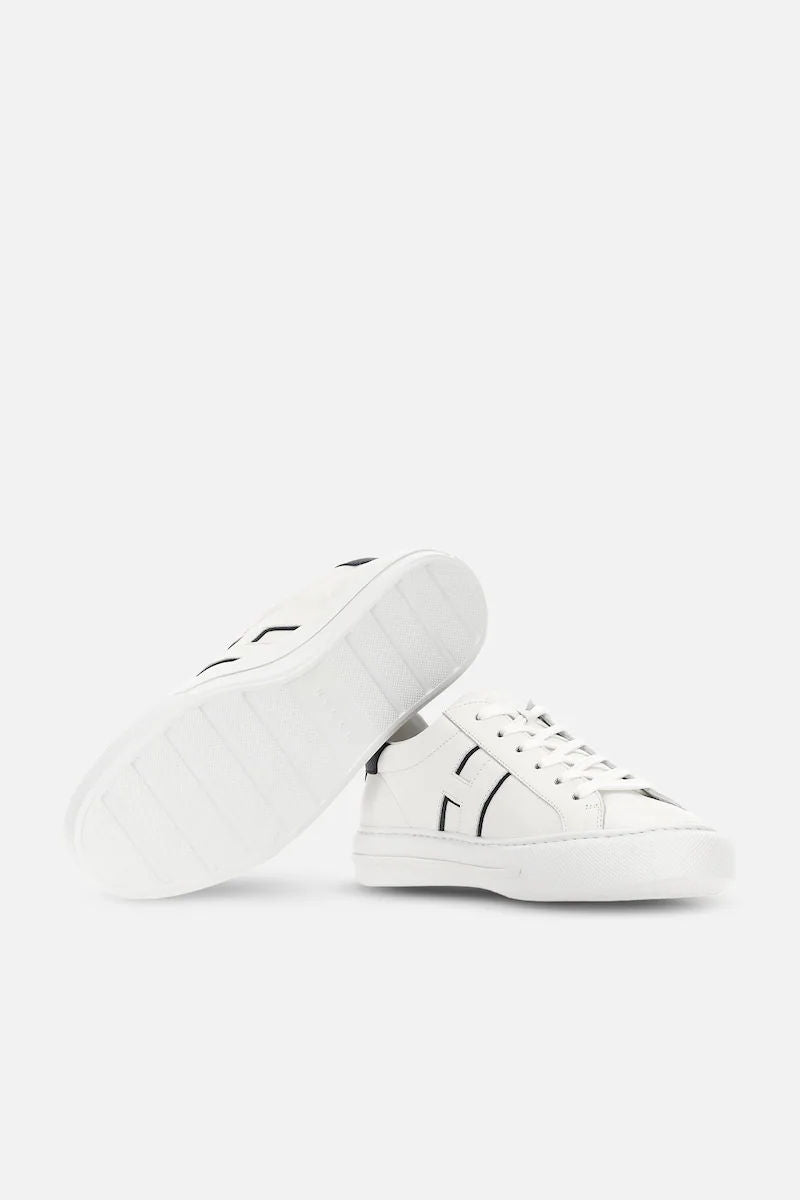 Hogan H6910 Rebel in Pelle Bianco/Blu Uomo-5