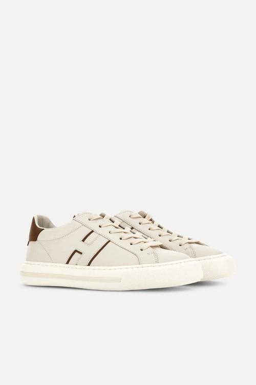 Hogan H691 Pelle Sneaker Yogurt Uomo-2
