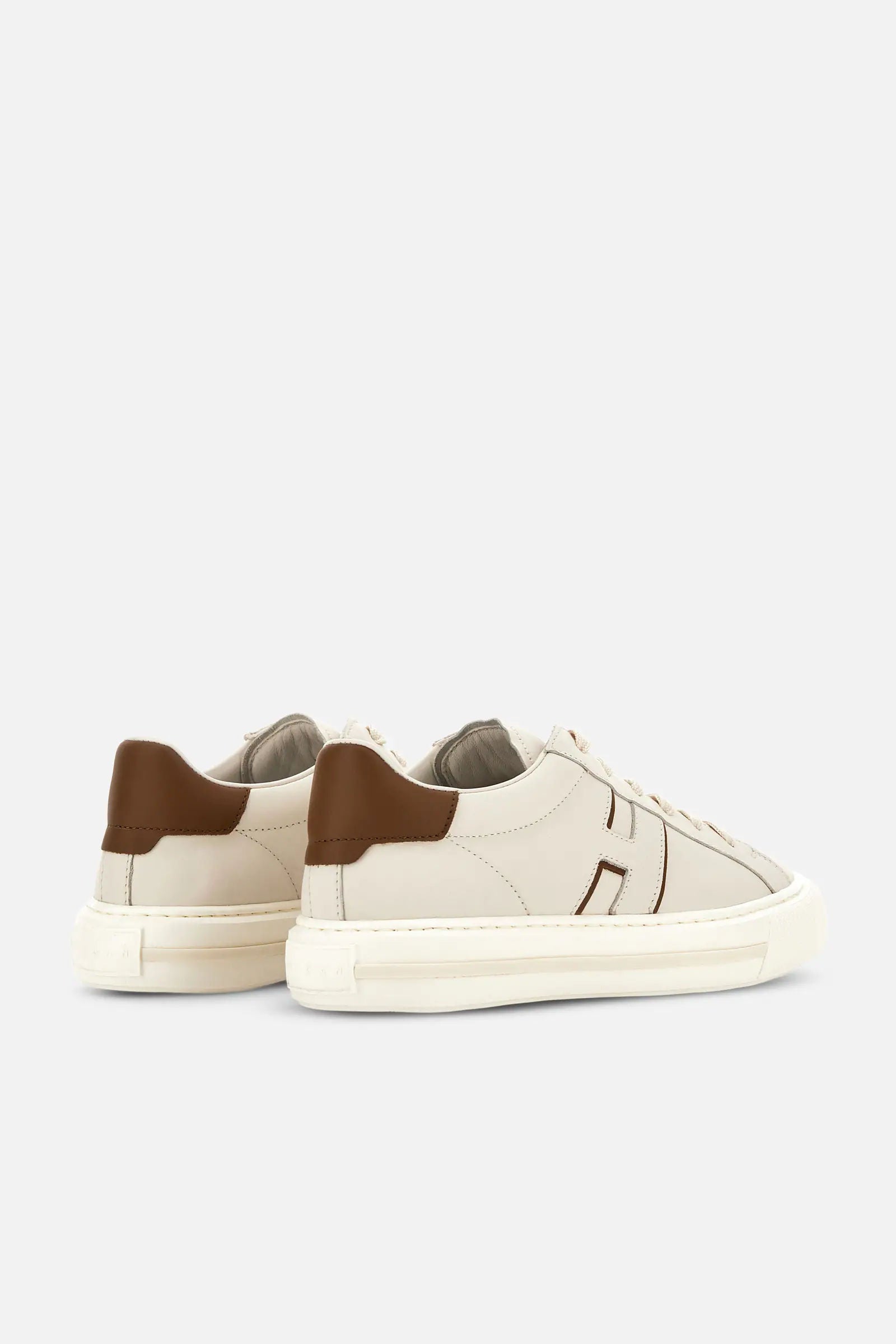 Hogan H691 Pelle Sneaker Yogurt Uomo-3