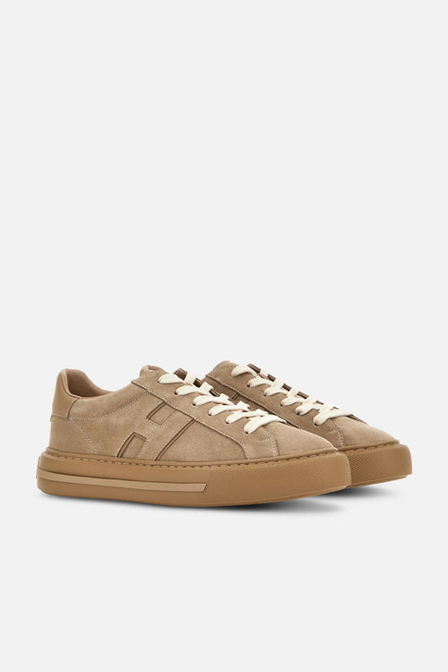 Hogan H691 Suede Sneaker Biscotto Uomo-2