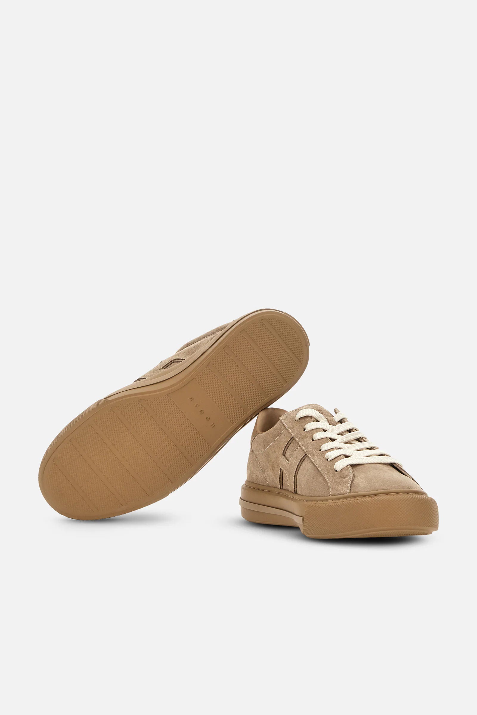Hogan H691 Suede Sneaker Biscotto Uomo-4