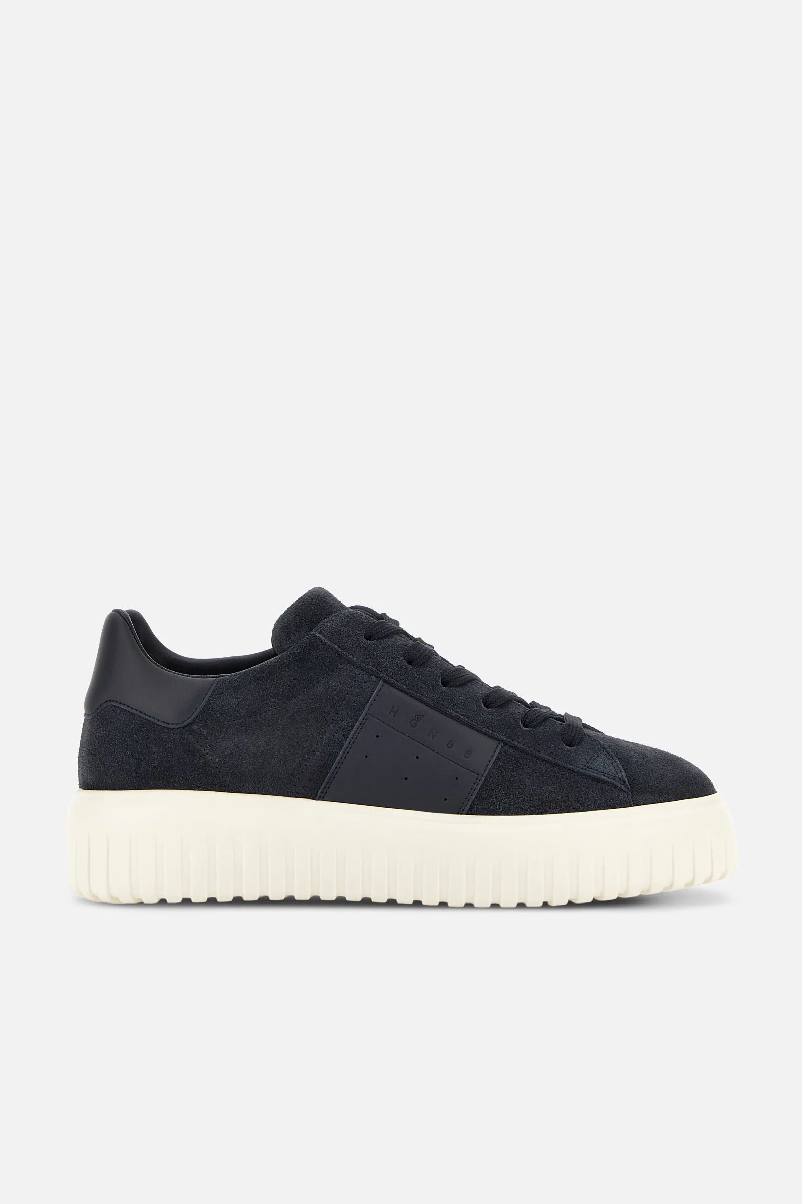 Hogan H Stripe Banda Suede Blu Uomo-1