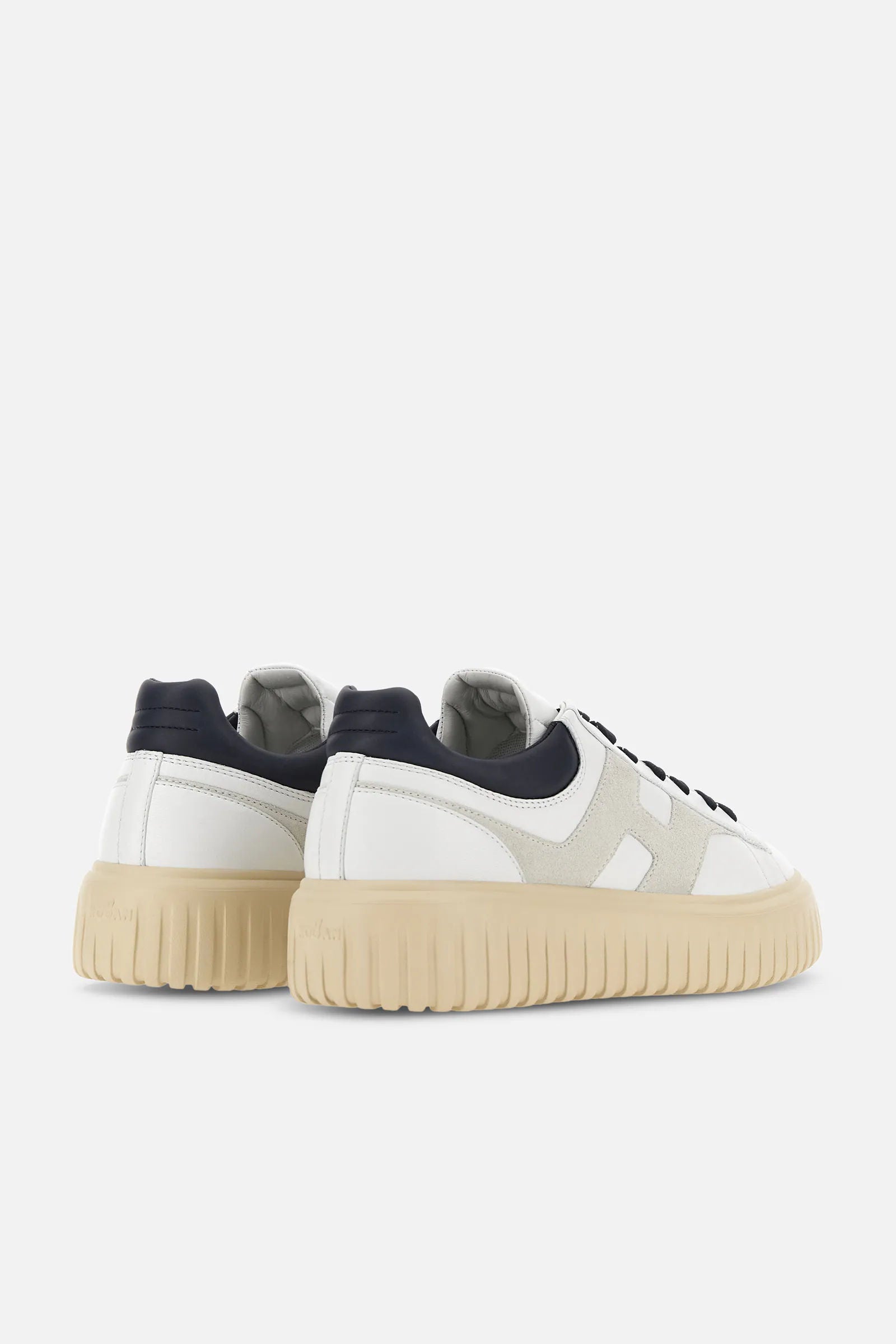 Hogan H Stripe Pelle Bianco/blu Uomo-3