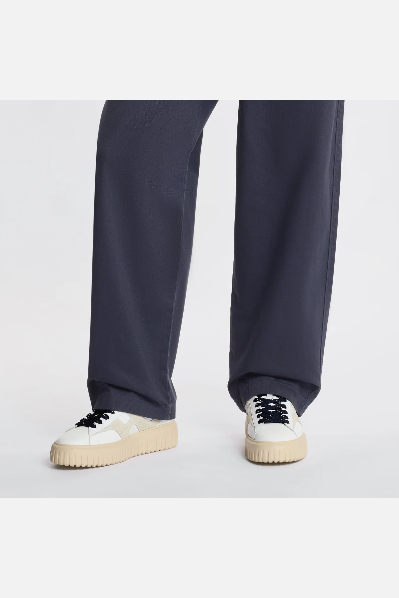 Hogan H Stripe Pelle Bianco/blu Uomo-7