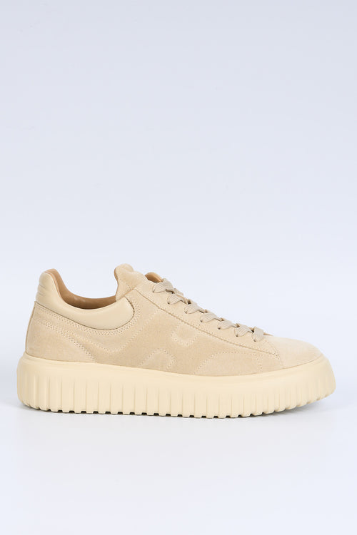 Hogan H Stripe Suede Beige chiaro Uomo
