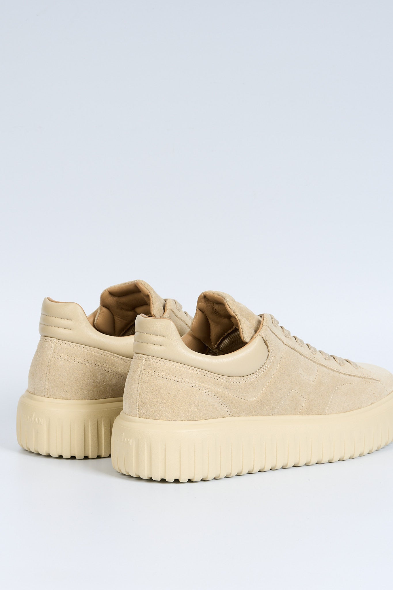 Hogan H Stripe Suede Beige chiaro Uomo-3