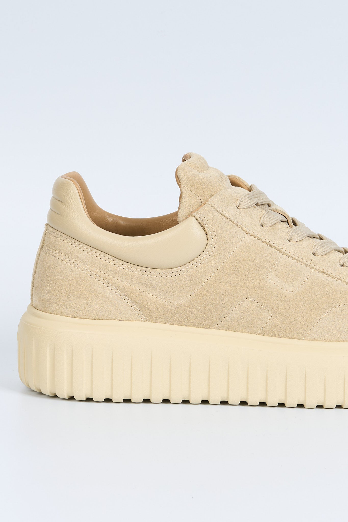 Hogan H Stripe Suede Beige chiaro Uomo-4