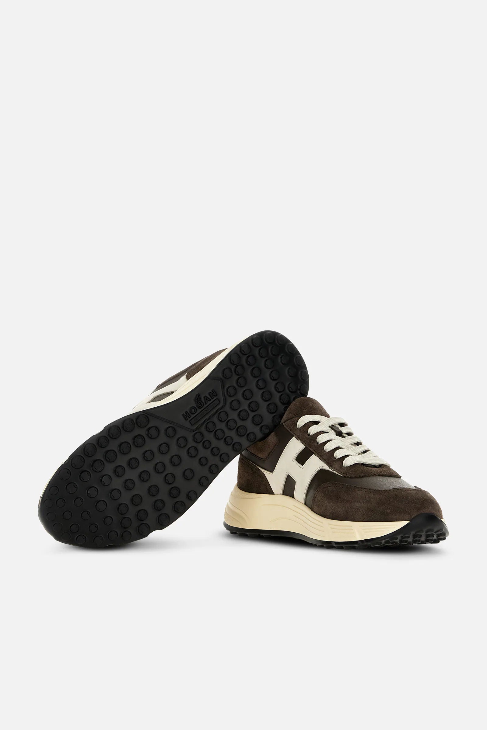 Hogan Hyperlight Suede Marrone Uomo-4