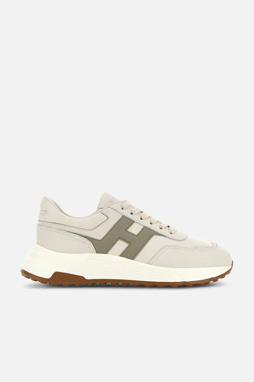 Hogan Hyperlight in Pelle Avorio/verde Uomo