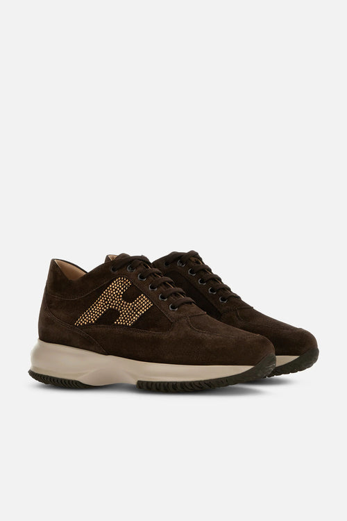 Hogan Interactive H Strass Cioccolato Donna-2