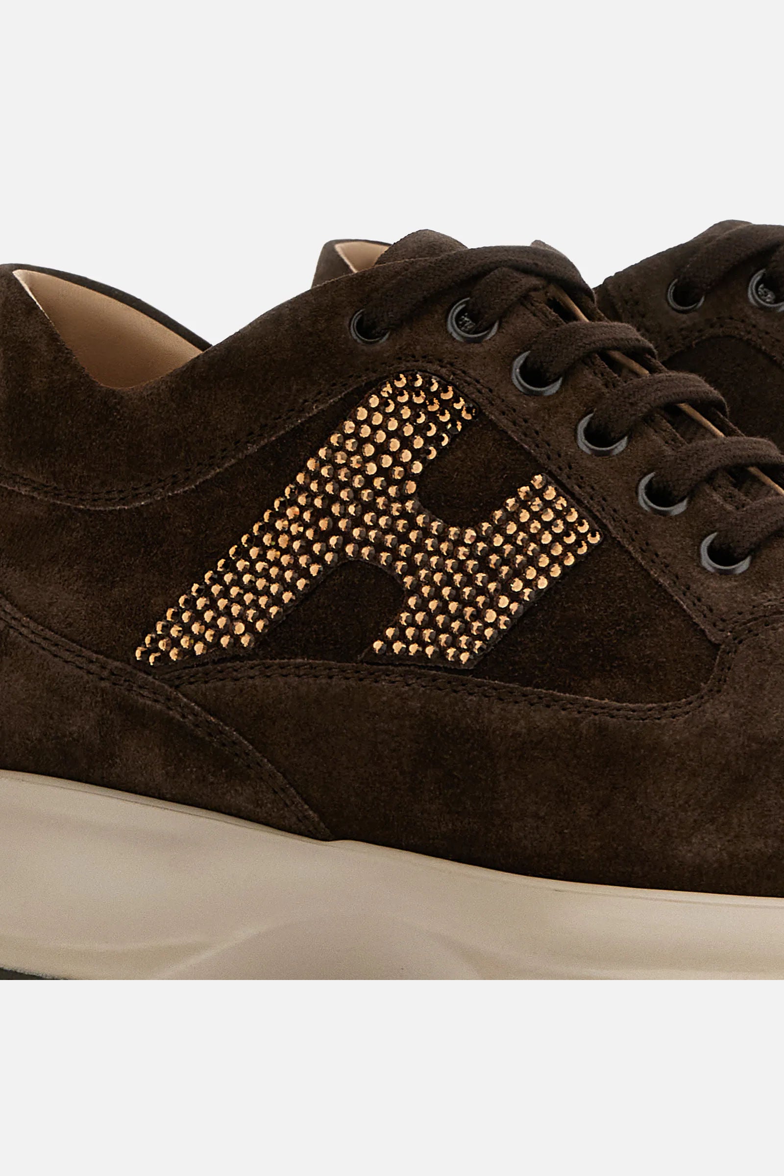 Hogan Interactive H Strass Cioccolato Donna-6