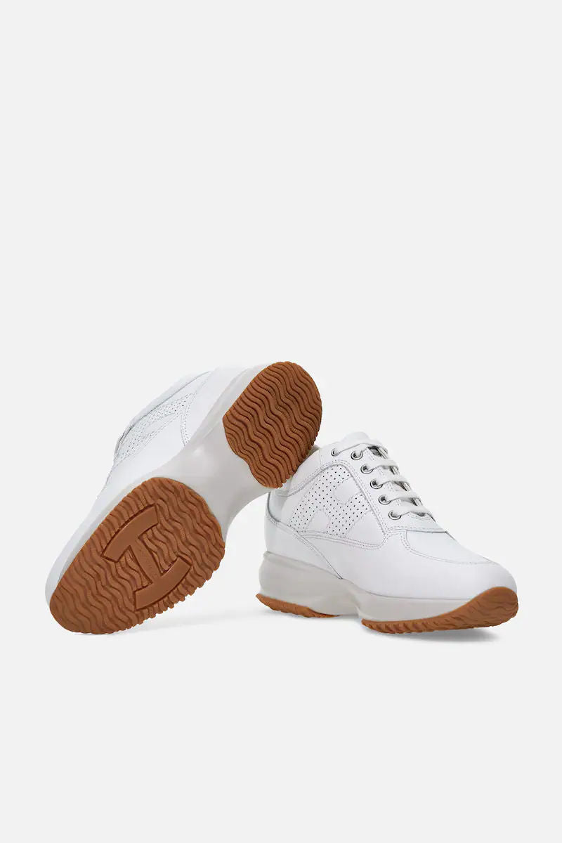 Hogan Interactive in Pelle Bianco Donna-4
