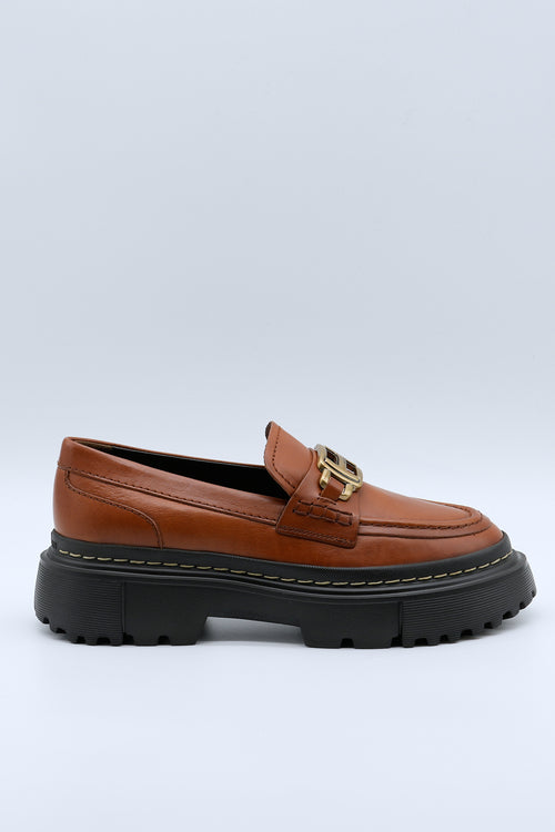 Hogan Women's Leather Chain Moccasin