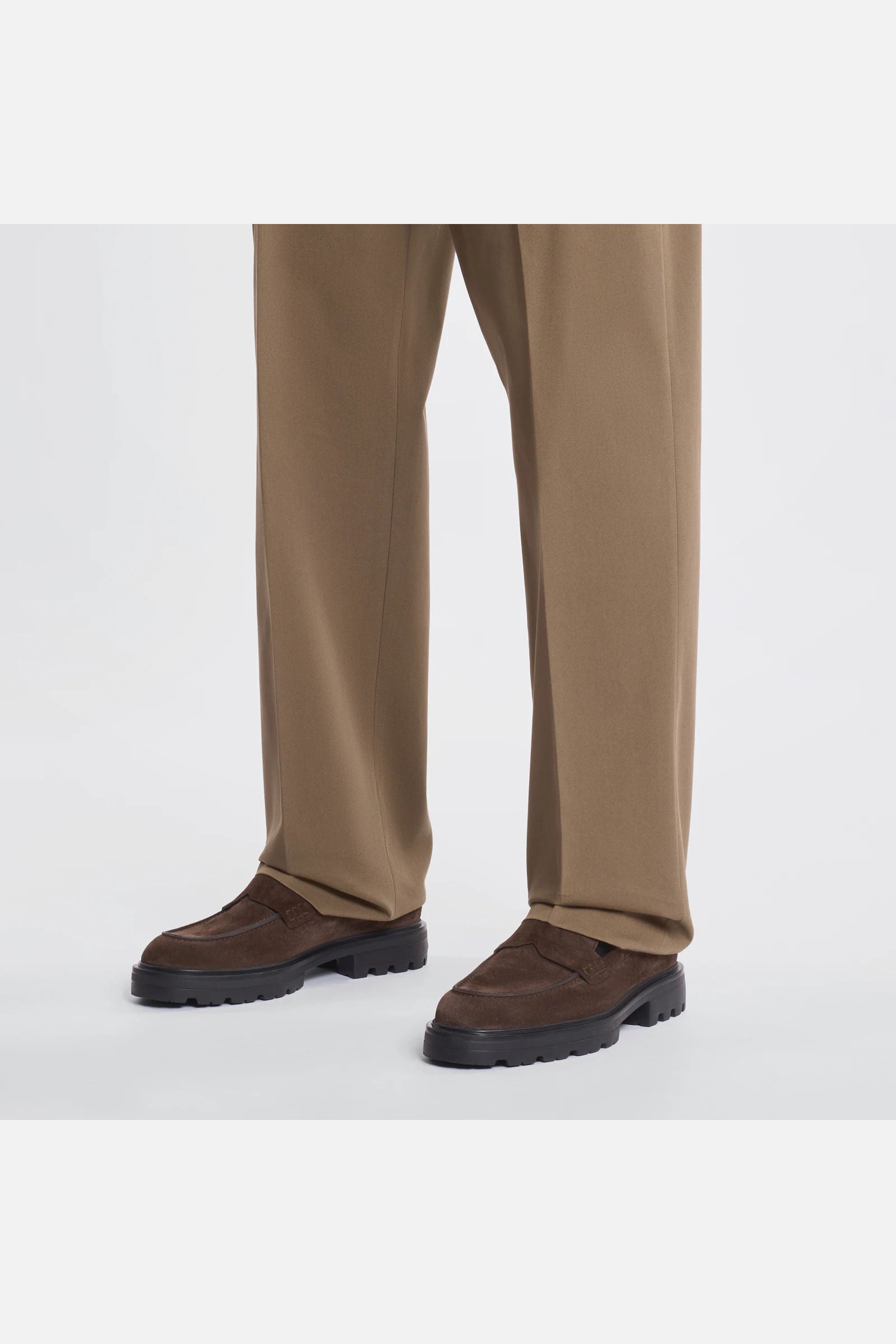 Hogan Mocassino Scamosciato Marrone Uomo-6