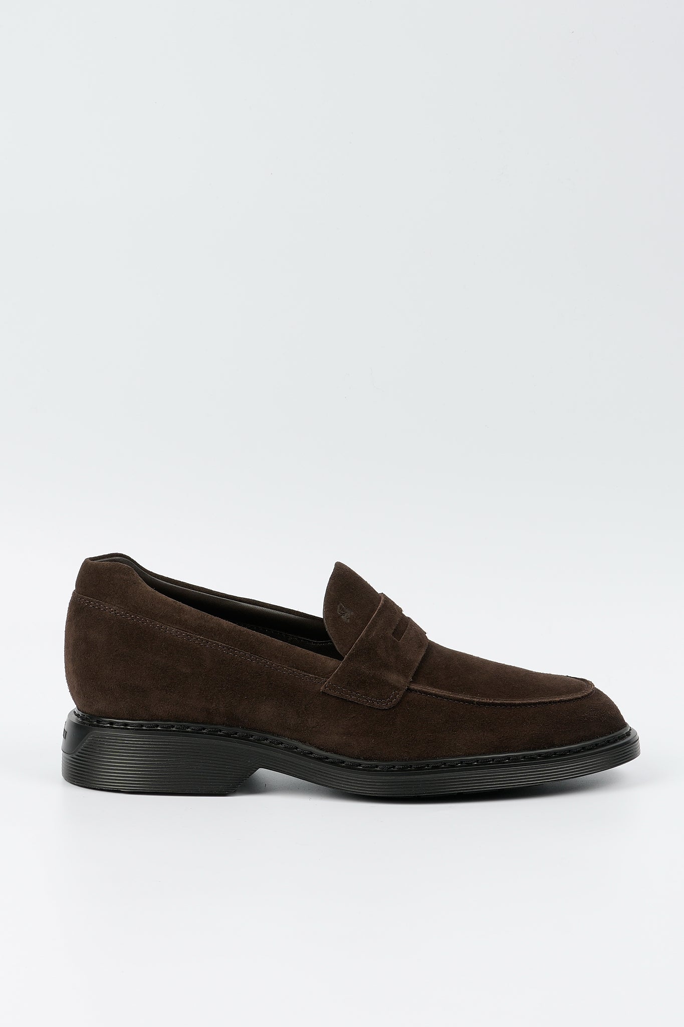 Hogan Mocassino in Suede Marrone Uomo-1