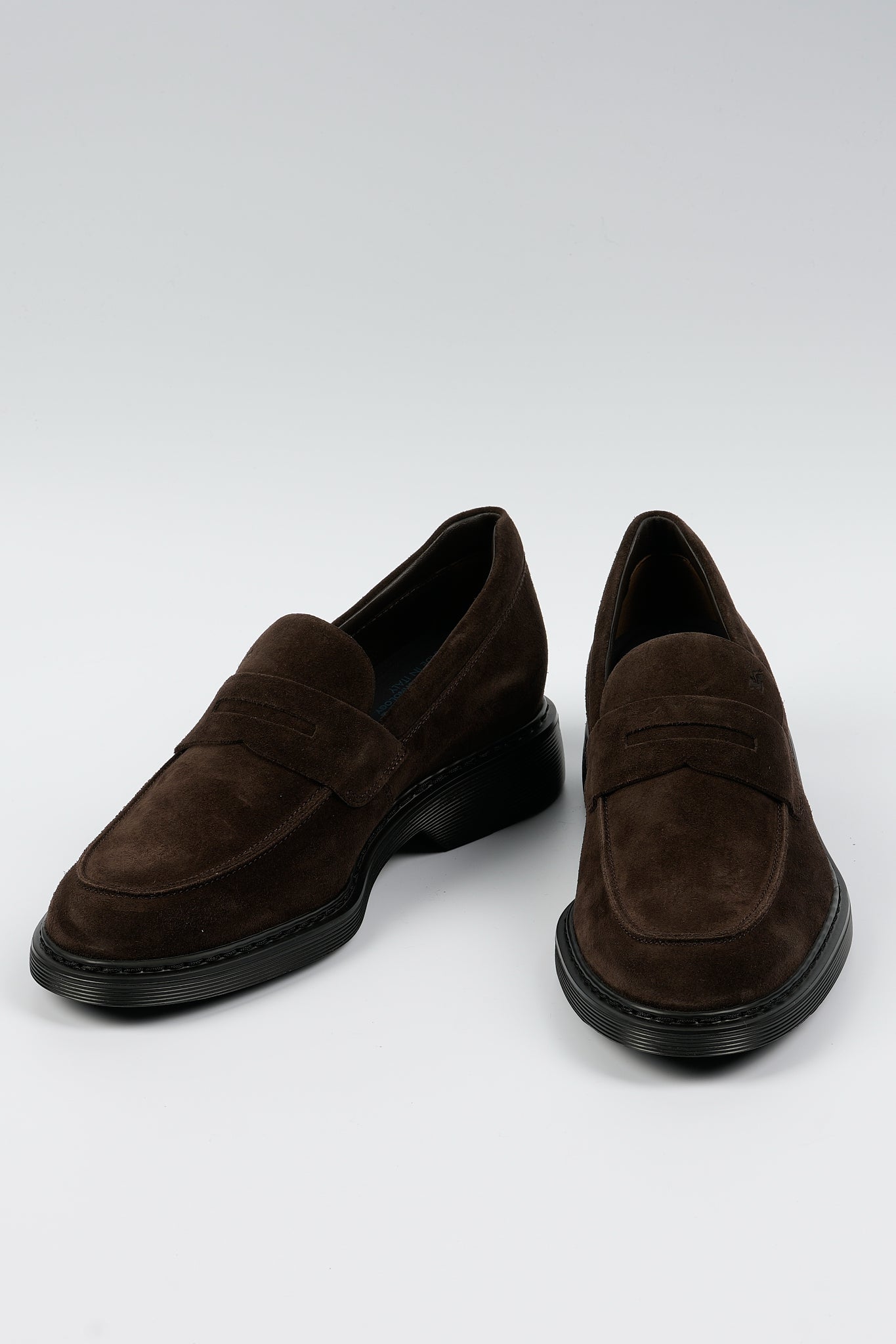 Hogan Mocassino in Suede Marrone Uomo-4