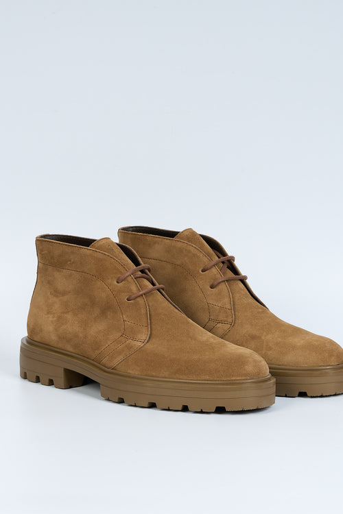 Hogan Polacco Scamosciato Marrone chiaro Uomo-2