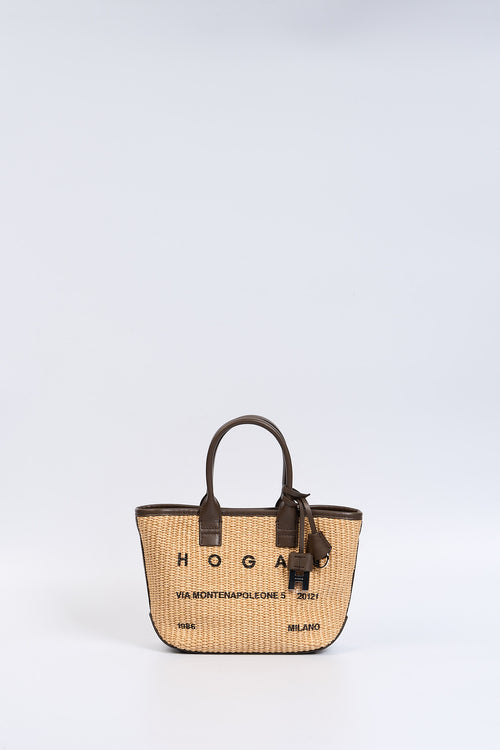 Hogan Shopping Bag MINI in Rafia Donna