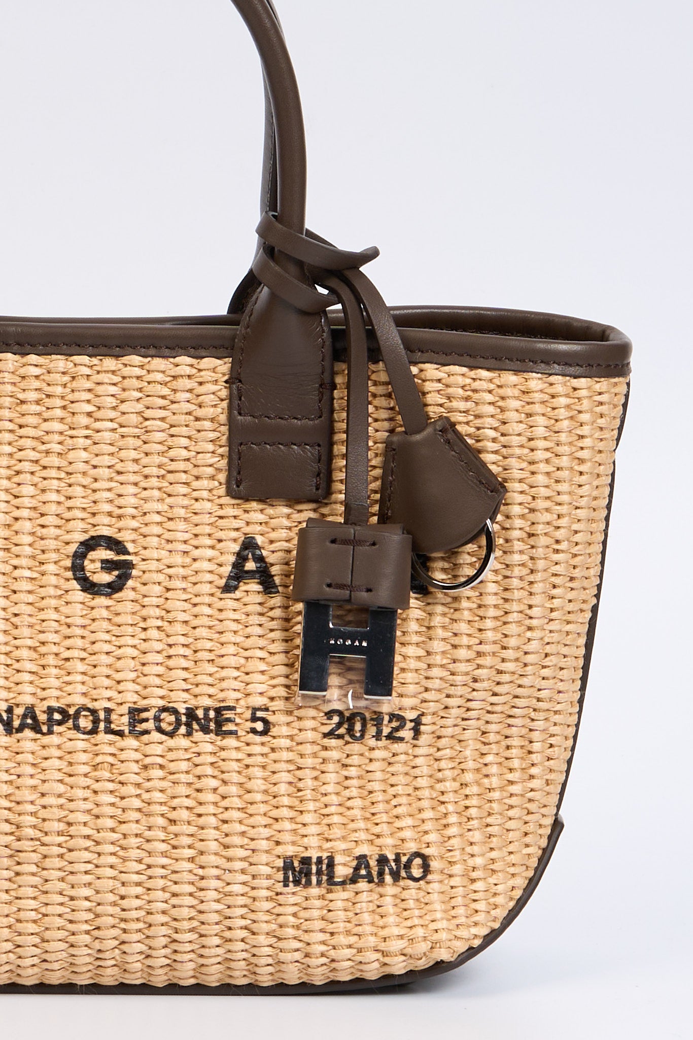 Hogan Shopping Bag MINI in Rafia Donna-3