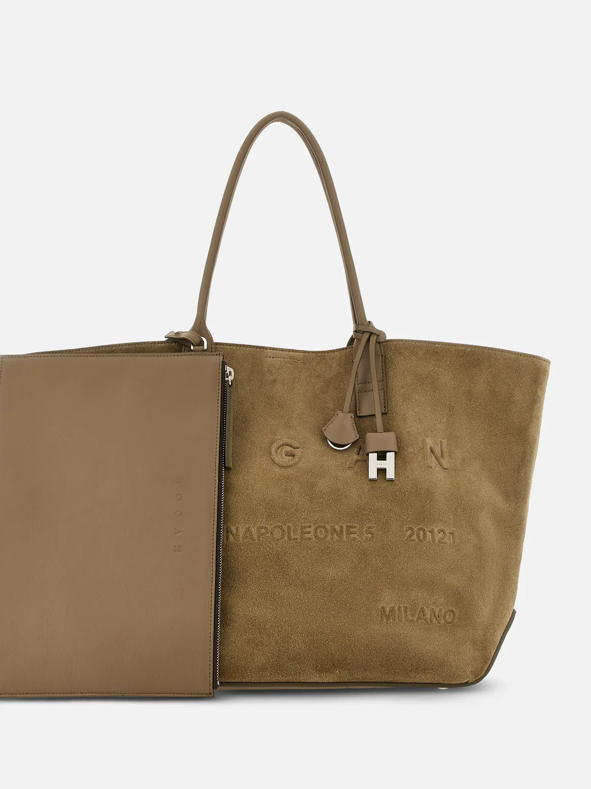 Hogan Shopping Bag in Camoscio Beige Donna-3