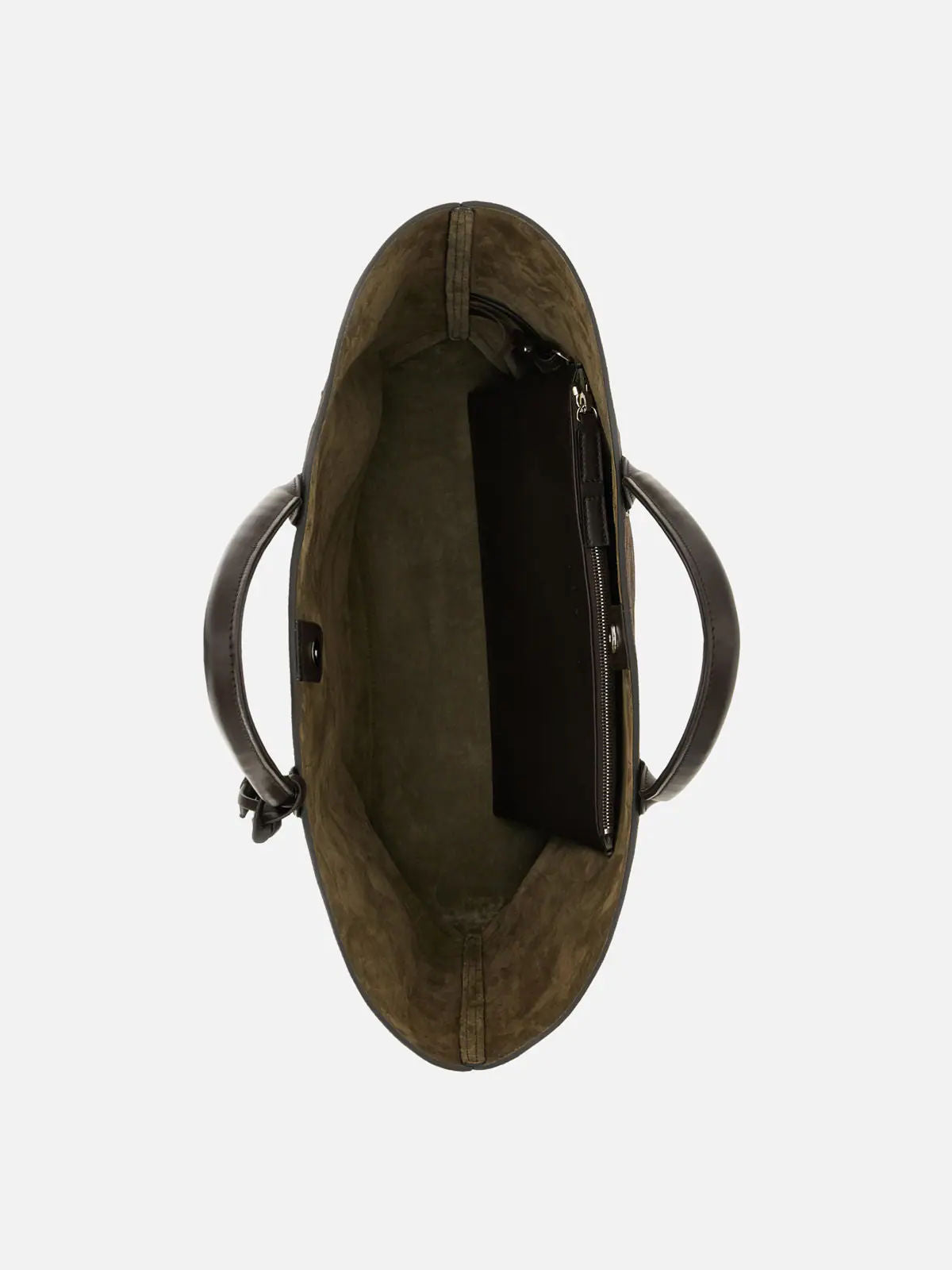 Hogan Shopping Bag in Camoscio Marrone Donna-8