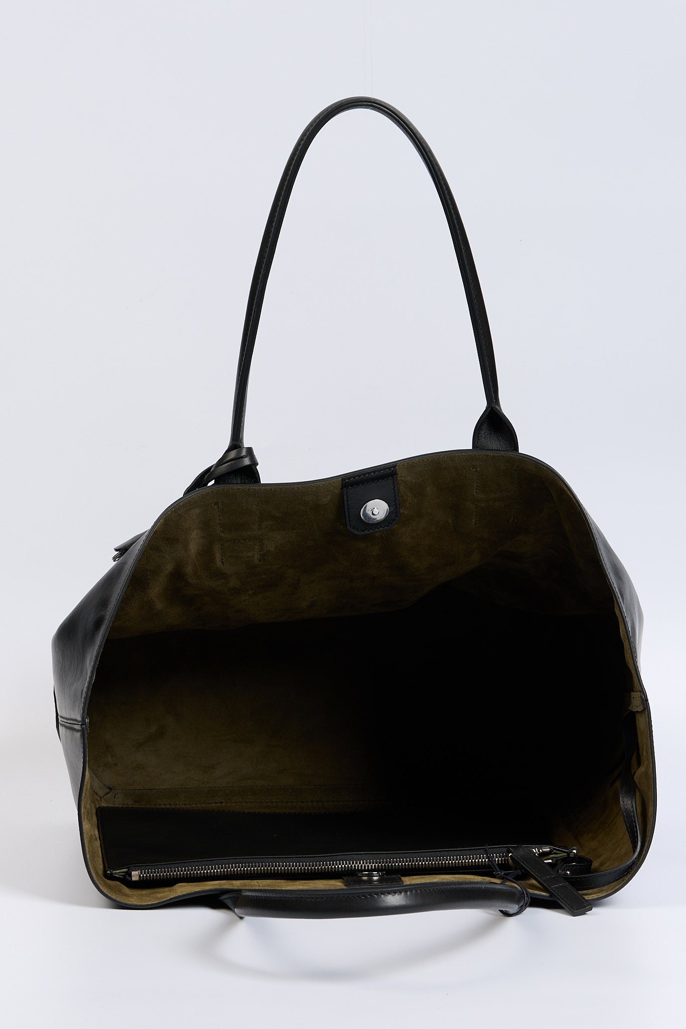 Hogan Shopping Bag in Pelle Nero Donna-7