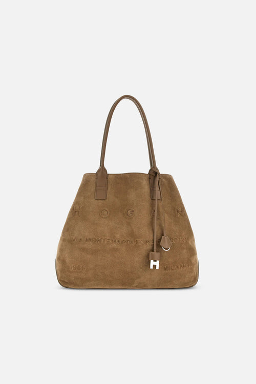 Hogan Shopping Media Crosta Beige chiaro Donna-2
