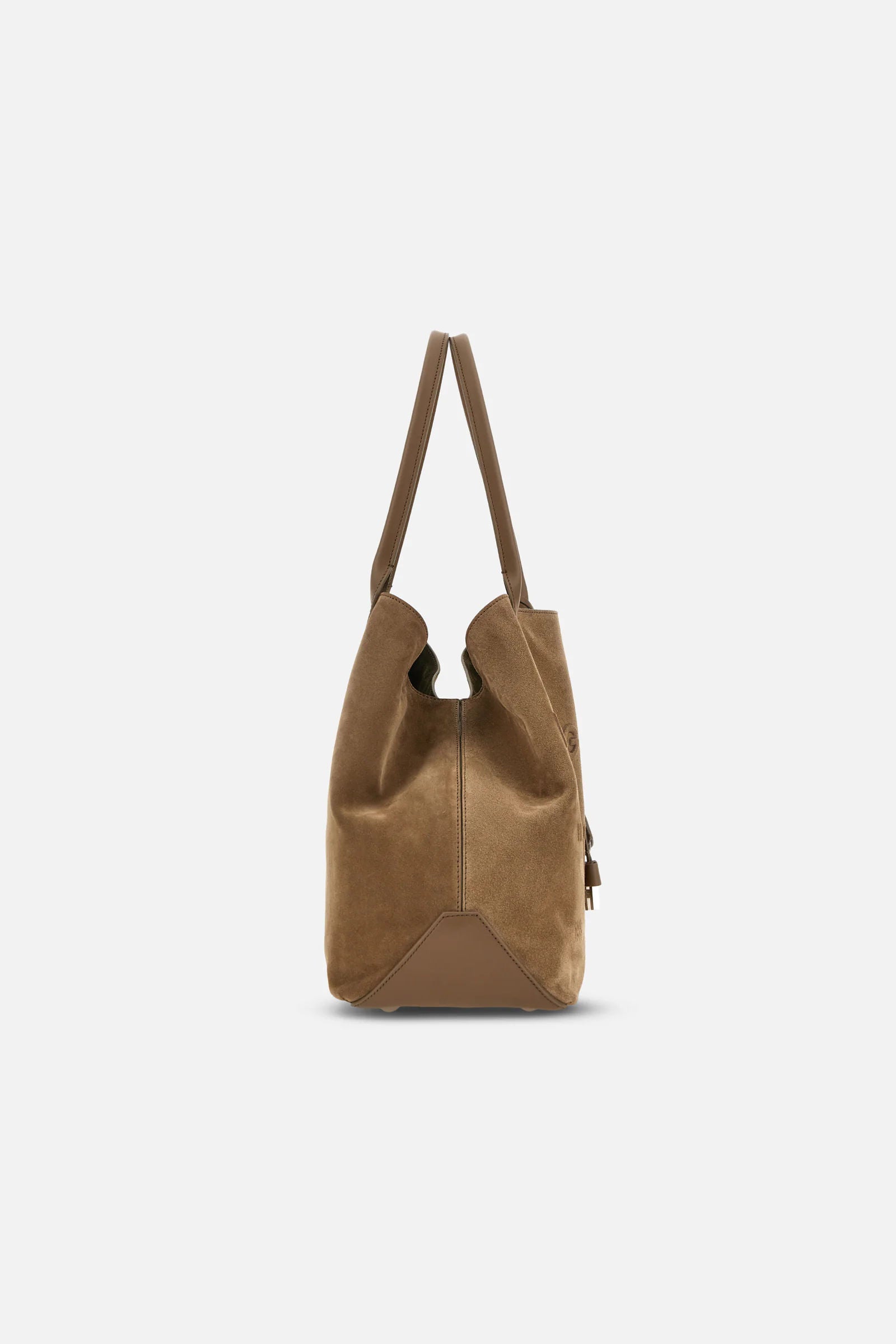 Hogan Shopping Media Crosta Beige chiaro Donna-4