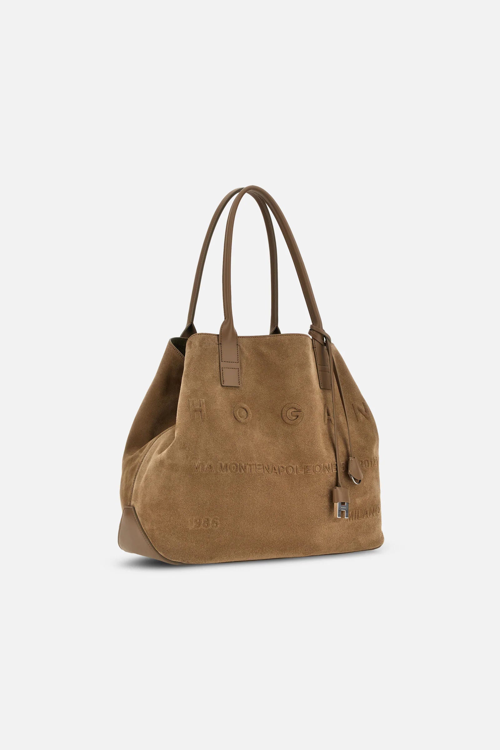 Hogan Shopping Media Crosta Beige chiaro Donna-5