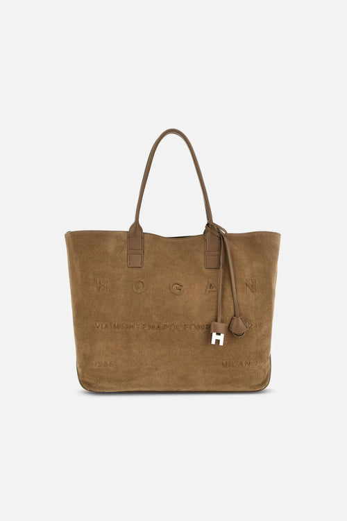 Hogan Shopping Media Crosta Beige chiaro Donna