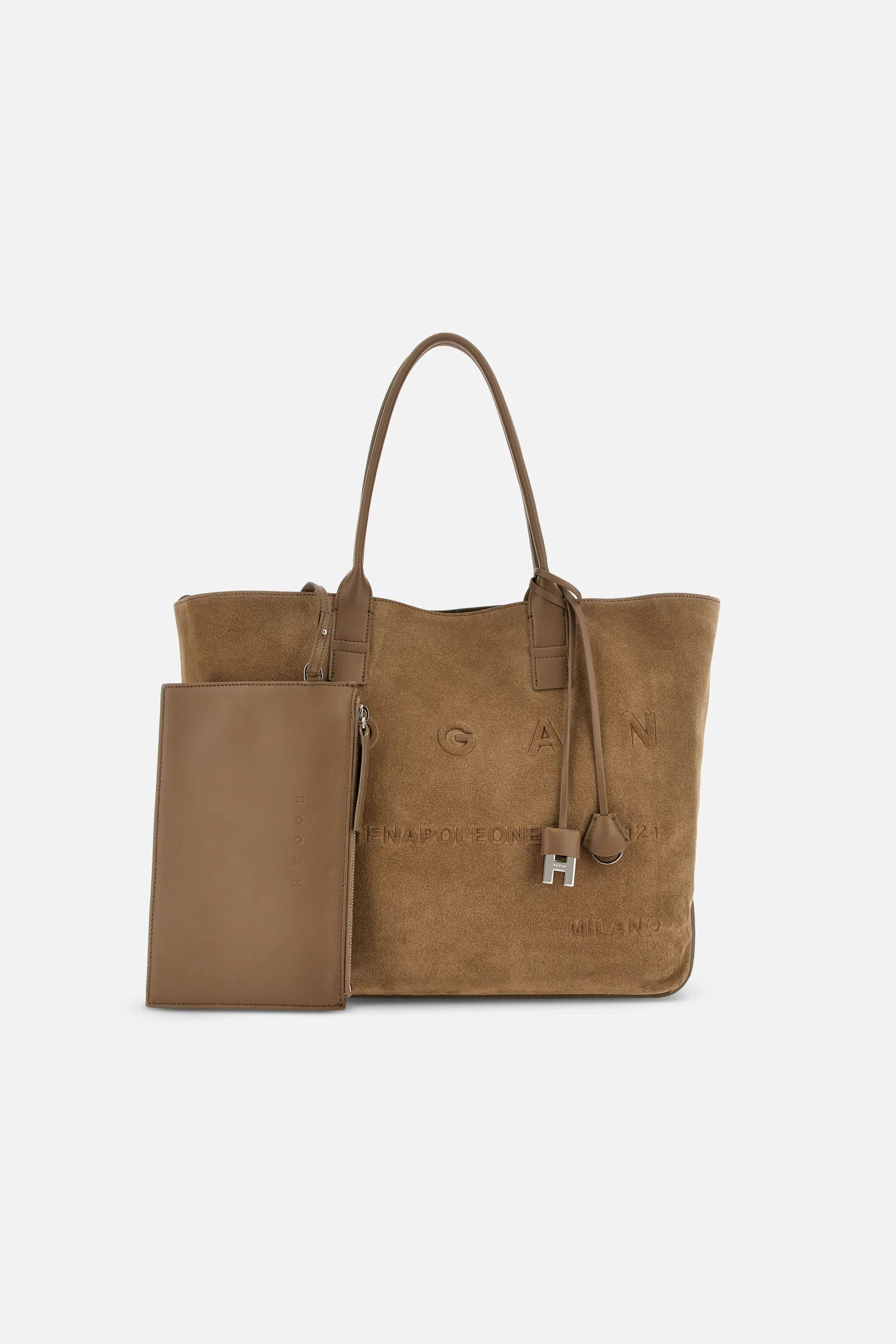 Hogan Shopping Media Crosta Beige chiaro Donna-3