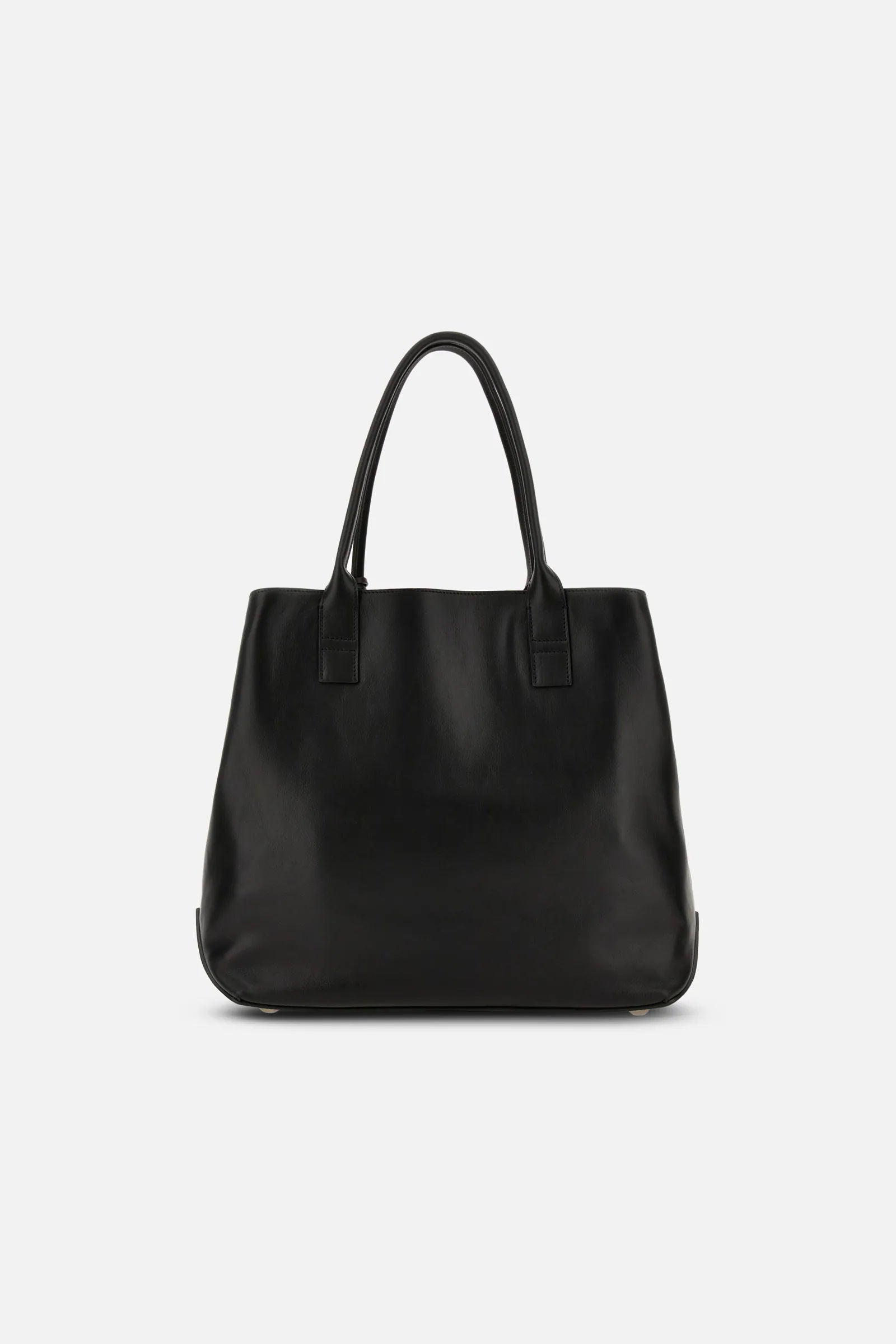Hogan Shopping Media Pelle Nero Donna-5