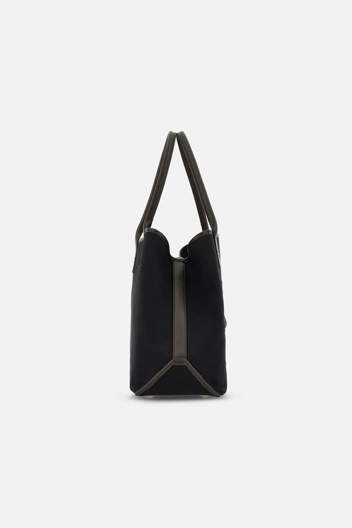 Hogan Shopping Media Tessuto Nero/marrone Donna-2