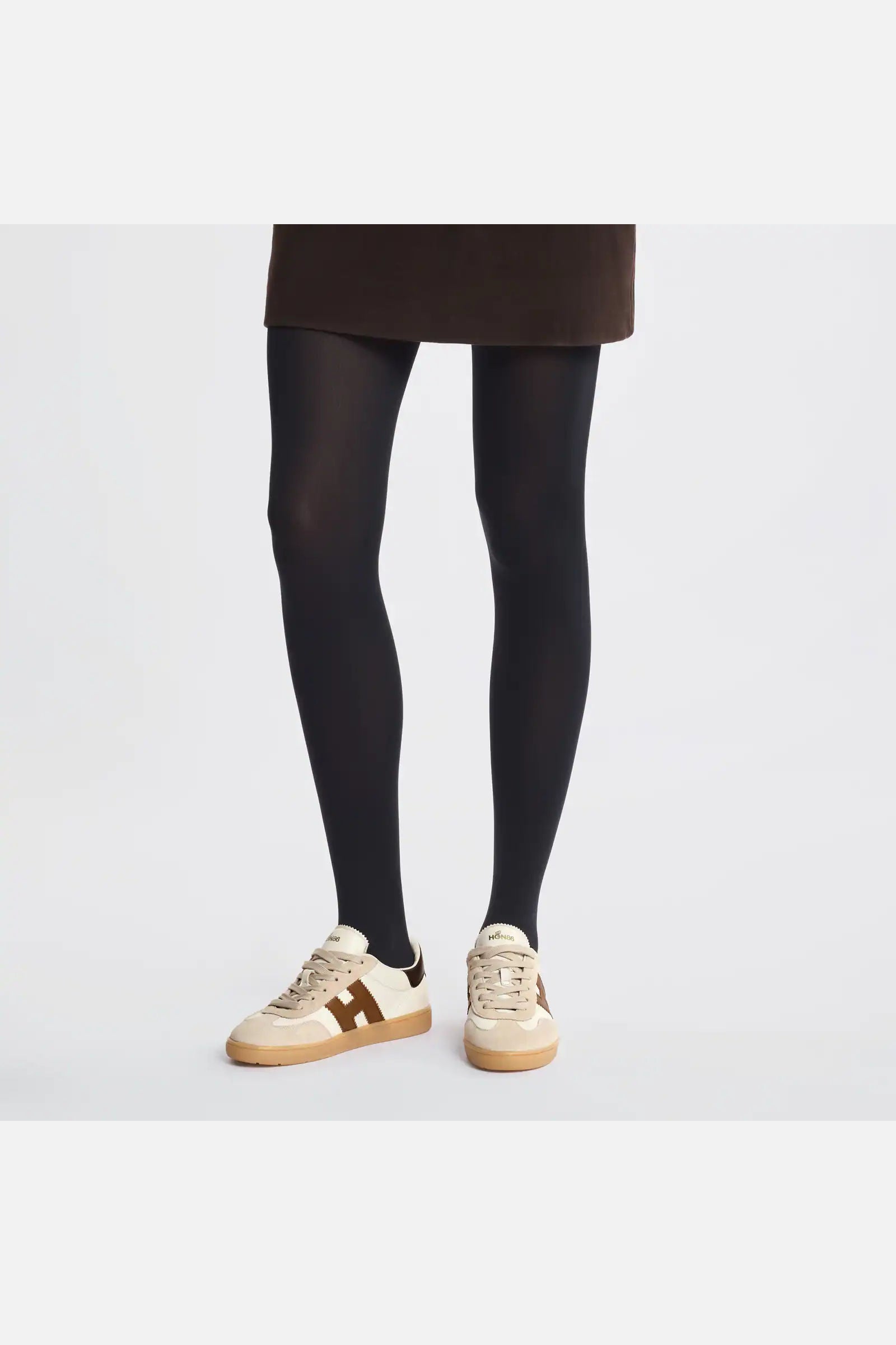 Hogan Sneaker Cool In Pelle Bianco/beige Donna-8