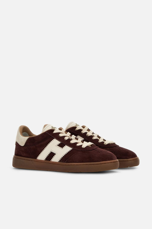 Hogan Sneaker Cool In Suede Bordeaux Donna-2