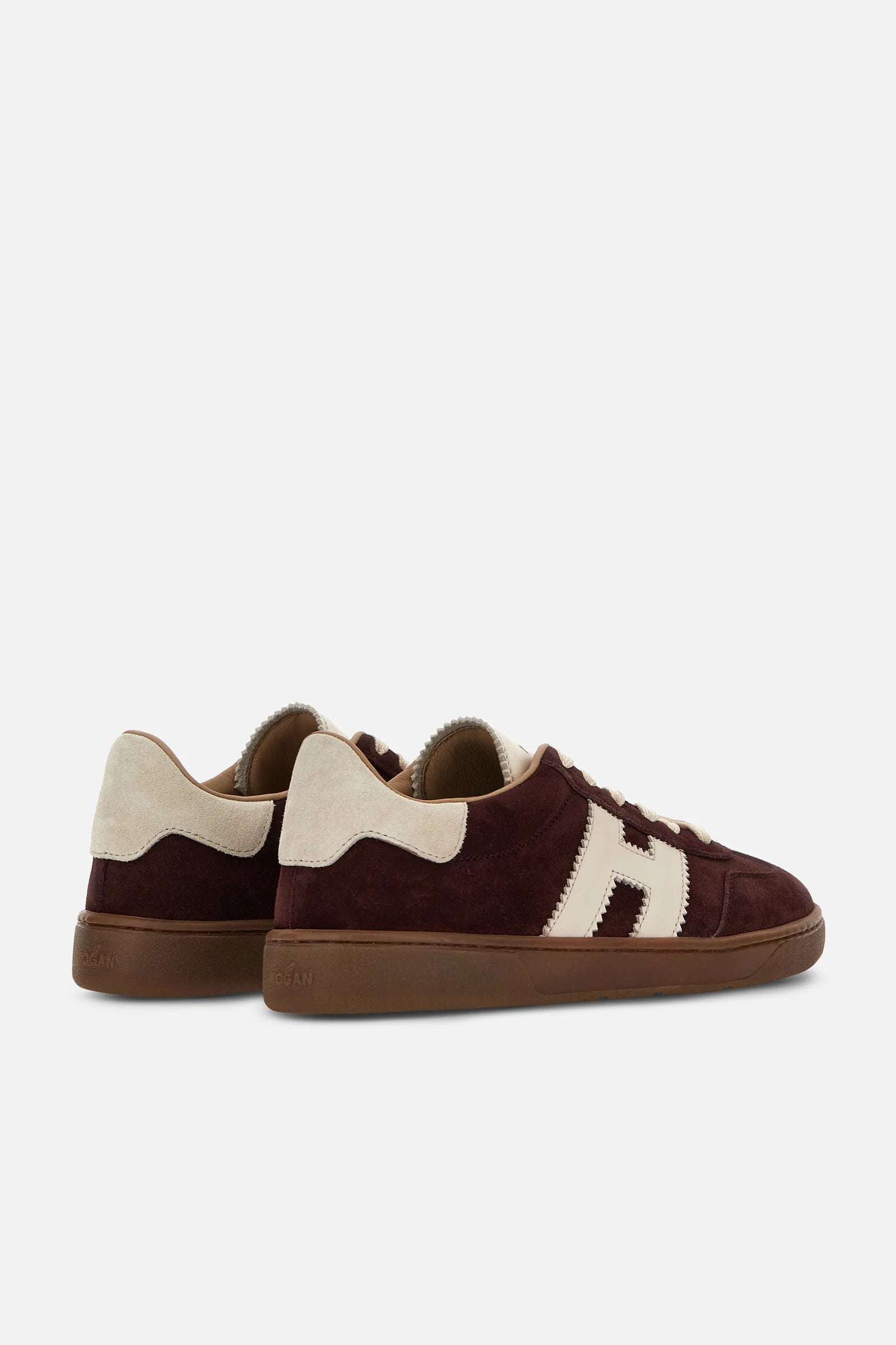 Hogan Sneaker Cool In Suede Bordeaux Donna-3