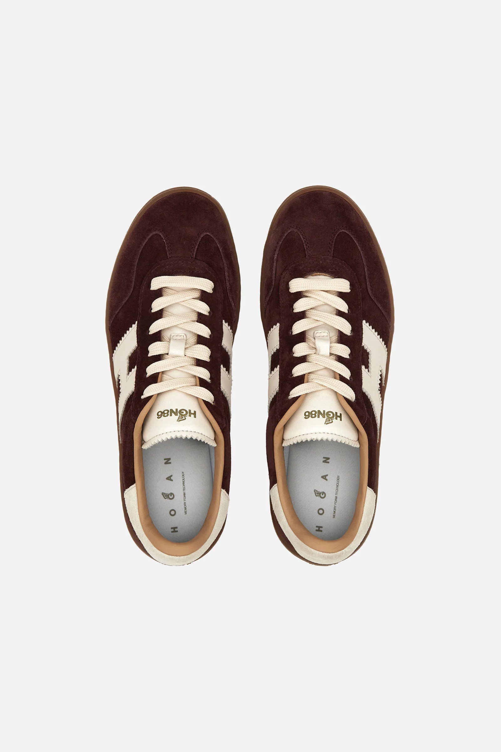 Hogan Sneaker Cool In Suede Bordeaux Donna-5