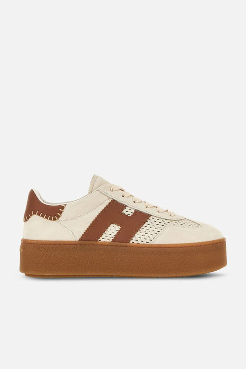 Hogan Sneaker Cool Platform Beige/cuoio Donna