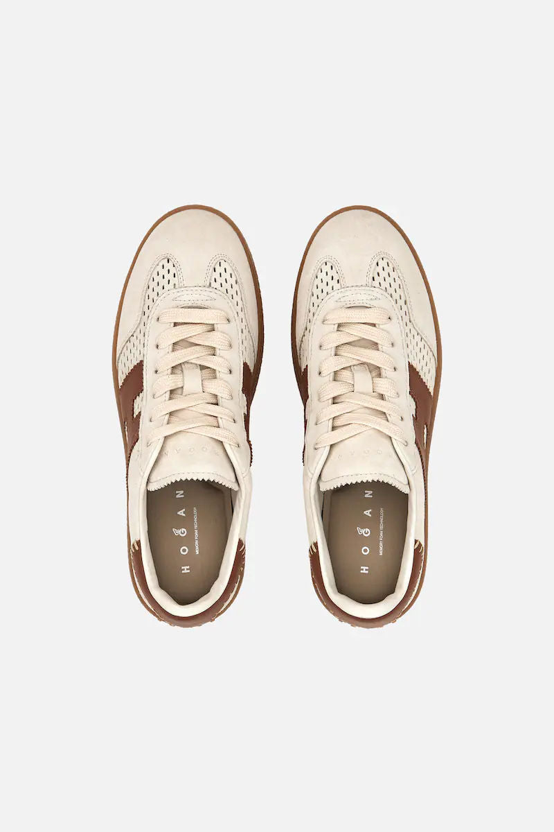 Hogan Sneaker Cool Platform Beige/cuoio Donna-5