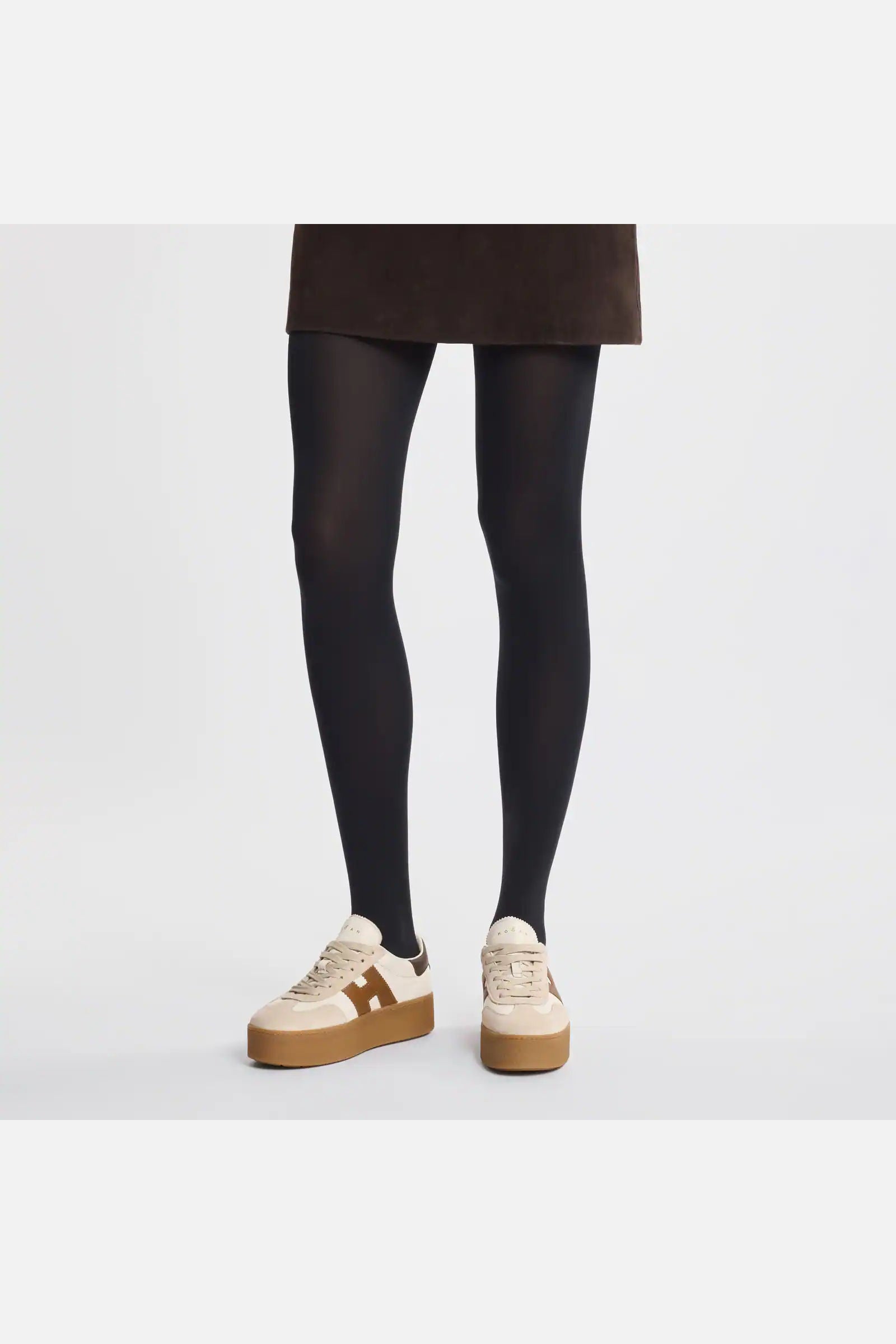 Hogan Sneaker Cool Platform Bianco/marrone Donna-7