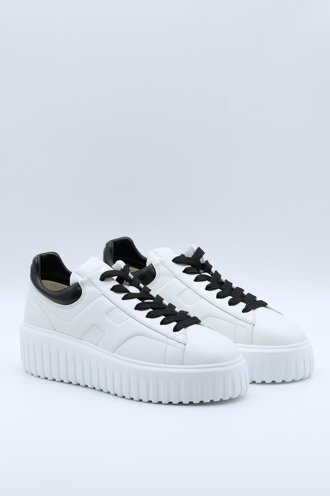 Hogan Sneaker H-stripes Bianco/nero Donna-2