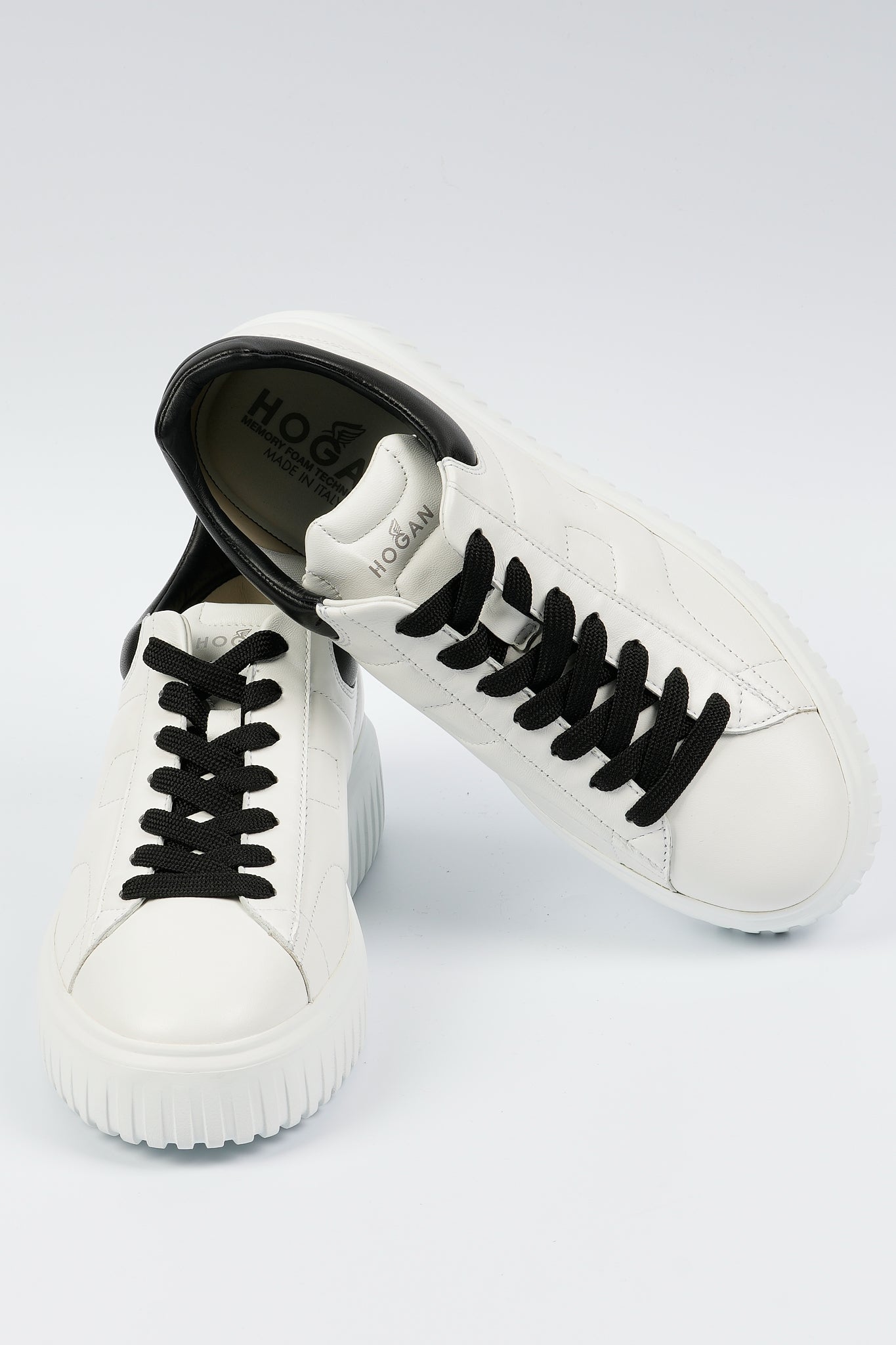 Hogan Sneaker H-stripes Bianco/nero Uomo-5