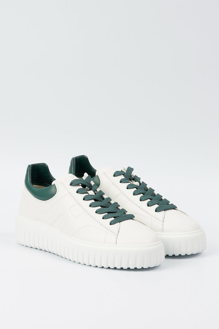 Hogan Sneaker H-stripes Bianco/verde Uomo-2