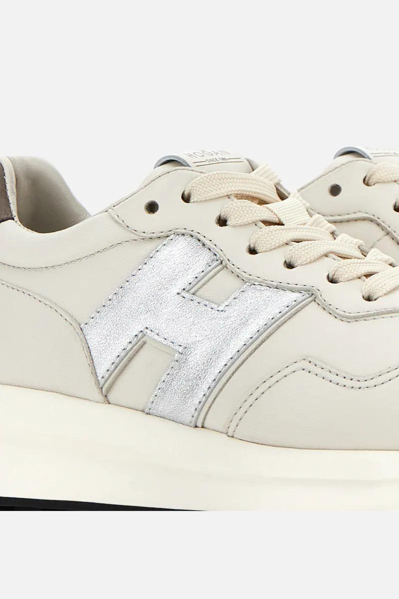 Hogan Sneaker H641 Ivory/Silver Women-6