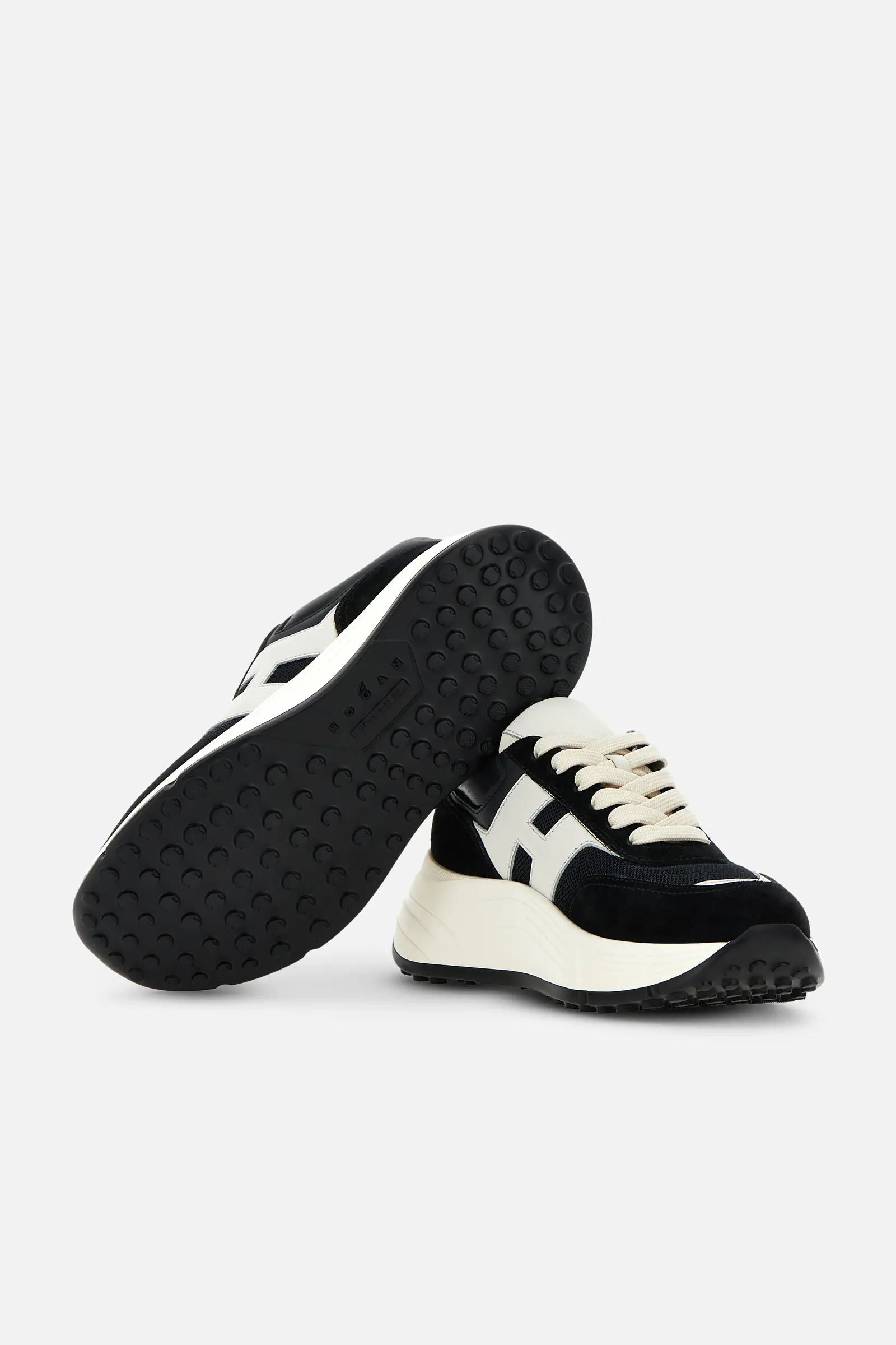 Hogan Sneaker Hi-Fi Nero/bianco Donna-4