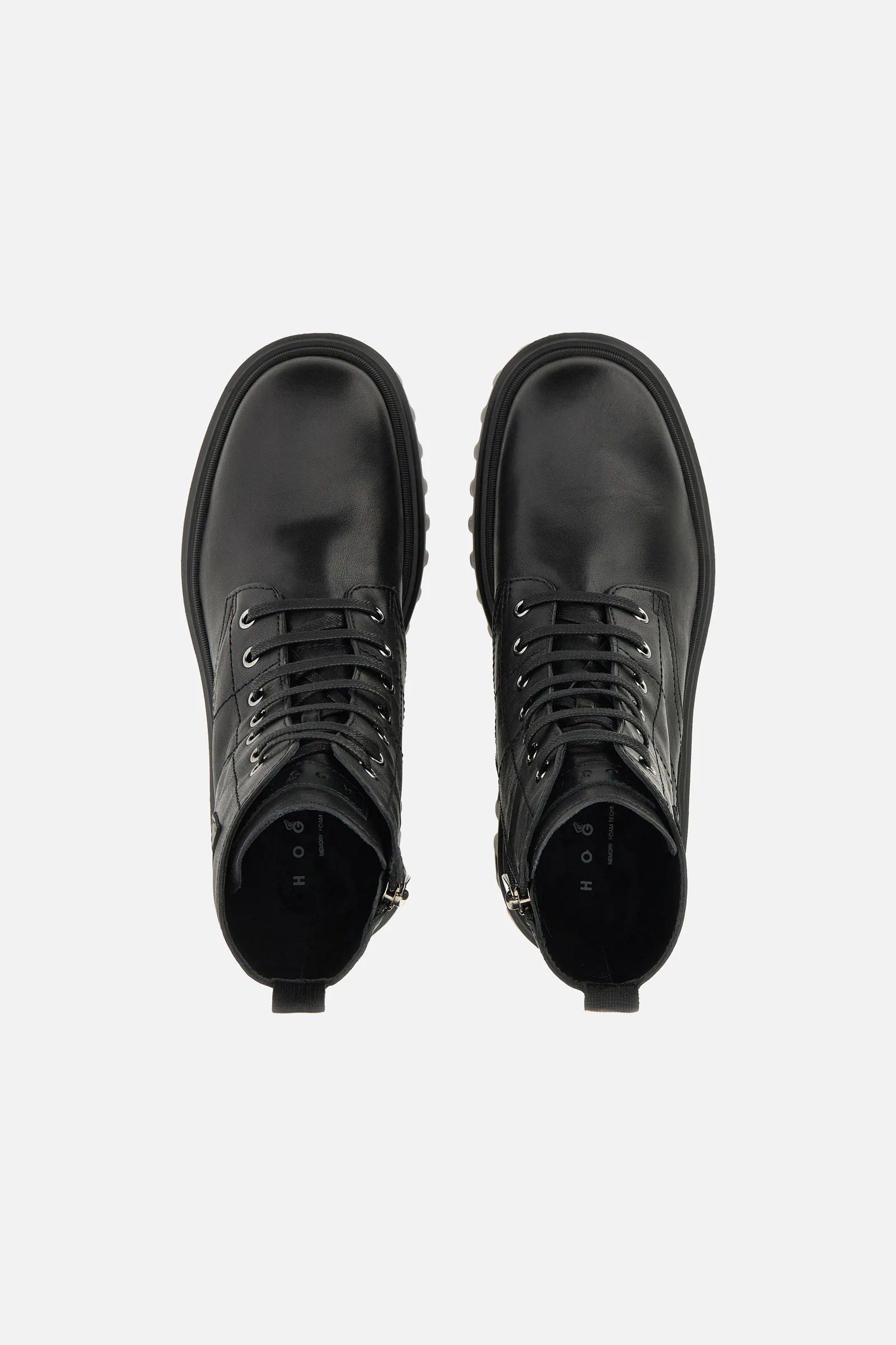 Hogan Anfibio H700 In Pelle Nero Donna-5