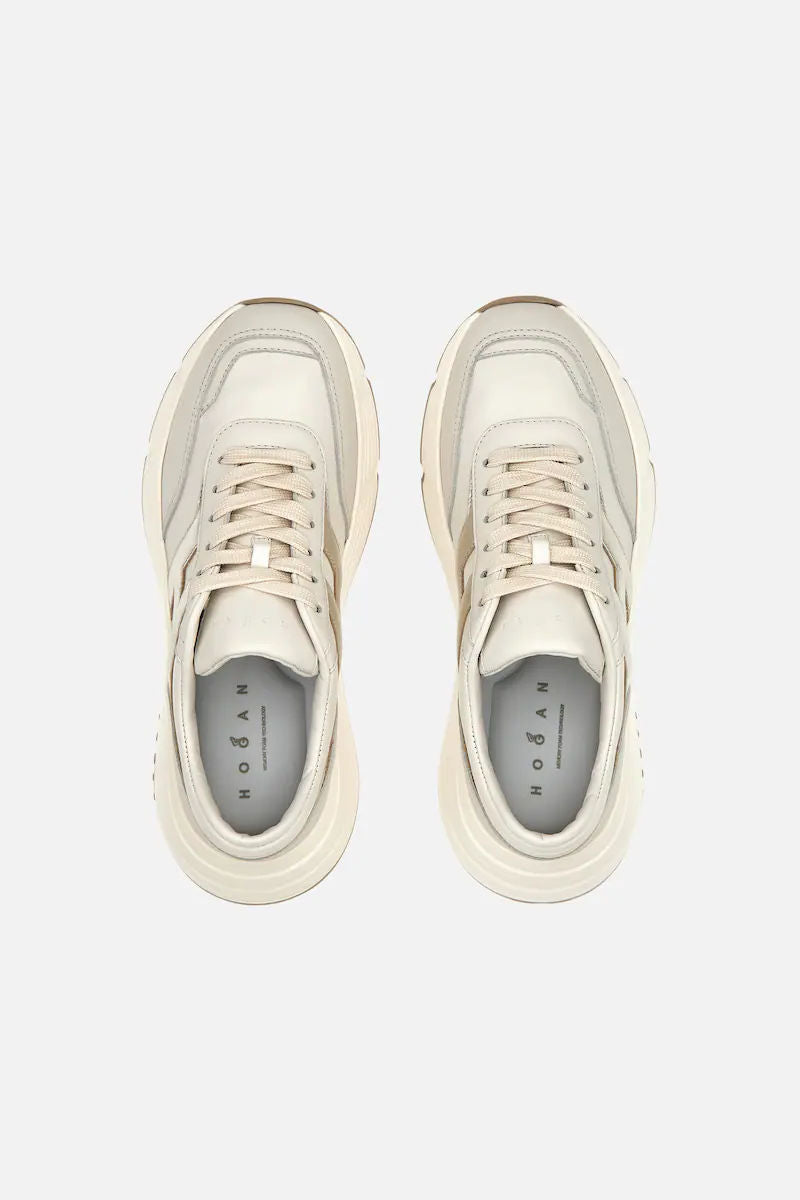 Hogan Sneaker Hi-Fi Avorio/Platino Donna-6