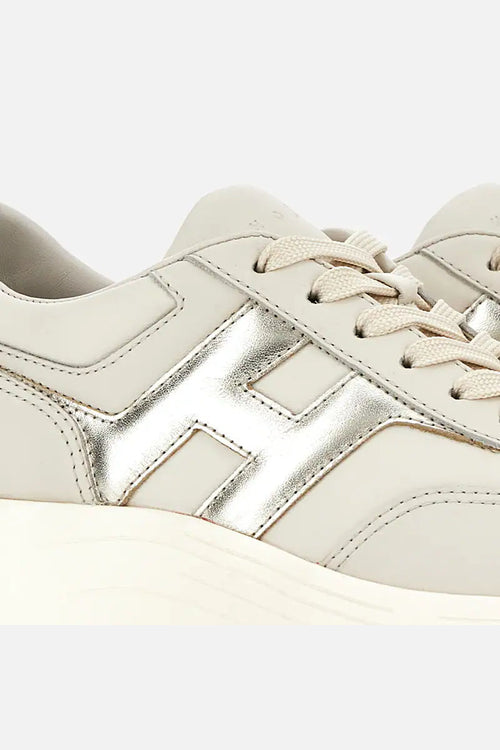 Hogan Sneaker Hi-Fi Avorio/Platino Donna-2