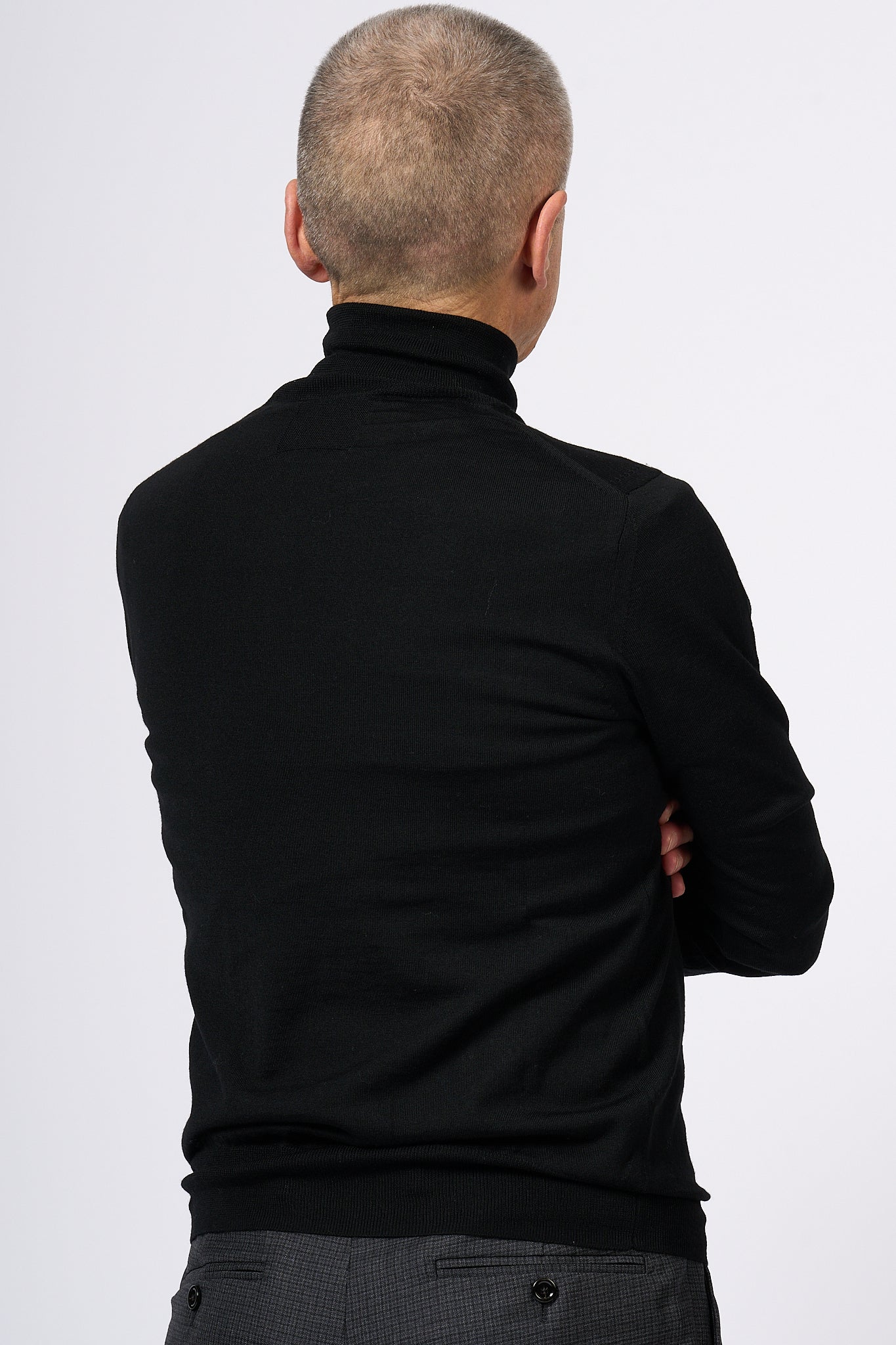 Hosio Extrafine Turtleneck Black Men-3